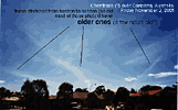 Photo of Chemtrails over Canberra, Australia, 2 November 2001