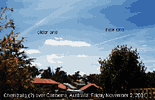 Photo of Chemtrails over Canberra, Australia, 2 November 2001