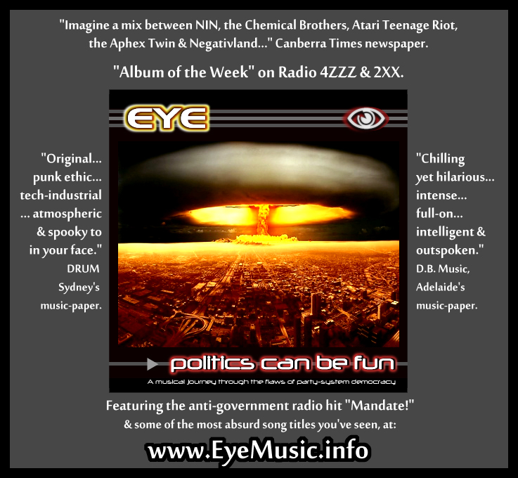 EYE-Politics-CD-Electro-Rock-Industrial-DarkWave-DancePunk-SynthPop-Music-Bands-Canberran-Australian